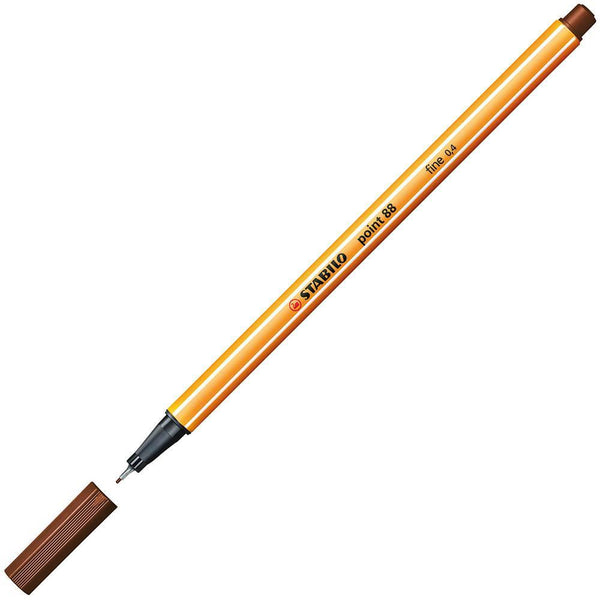 Stabilo 88 Point Fineliner Pen Brown 0350590 - SuperOffice