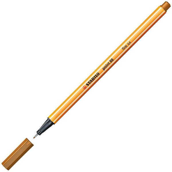 Stabilo 88 Point Fineliner Pen Dark Ochre 0350640 - SuperOffice