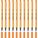 Stabilo 88 Point Fineliner Pen Fine Orange Box 10 0342720 (Box 10) - SuperOffice