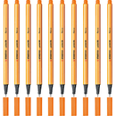 Stabilo 88 Point Fineliner Pen Fine Orange Box 10 0342720 (Box 10) - SuperOffice