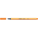Stabilo 88 Point Fineliner Pen Fine Orange Box 10 0342720 (Box 10) - SuperOffice