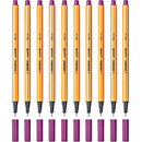 Stabilo 88 Point Fineliner Pen Lilac Lavendar Box 10 0269460 (Box 10) - SuperOffice