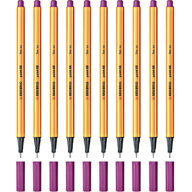Stabilo 88 Point Fineliner Pen Lilac Lavendar Box 10 0269460 (Box 10) - SuperOffice