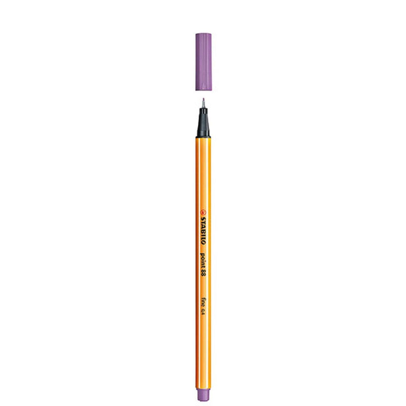 Stabilo 88 Point Fineliner Pen Lilac Lavendar Box 10 0269460 (Box 10) - SuperOffice