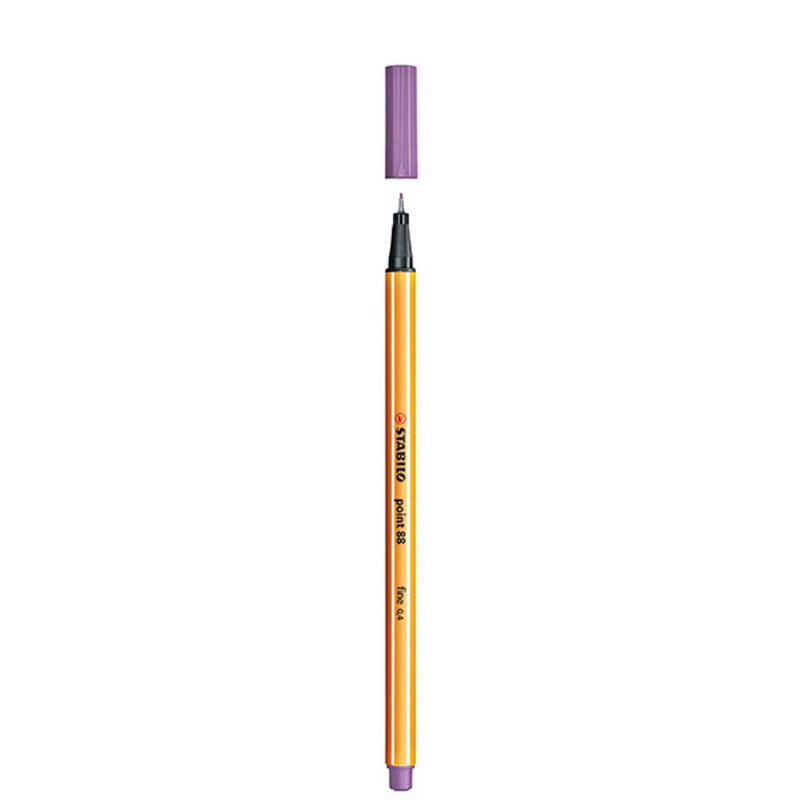 Stabilo 88 Point Fineliner Pen Lilac Lavendar Box 10 0269460 (Box 10) - SuperOffice