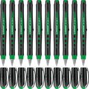 Stabilo Bl@Ck Rollerball Pens Medium Green Box 10 0370170 (Box 10) - SuperOffice