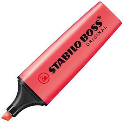 Stabilo Boss Highlighter Chisel Tip Red 0071324 - SuperOffice