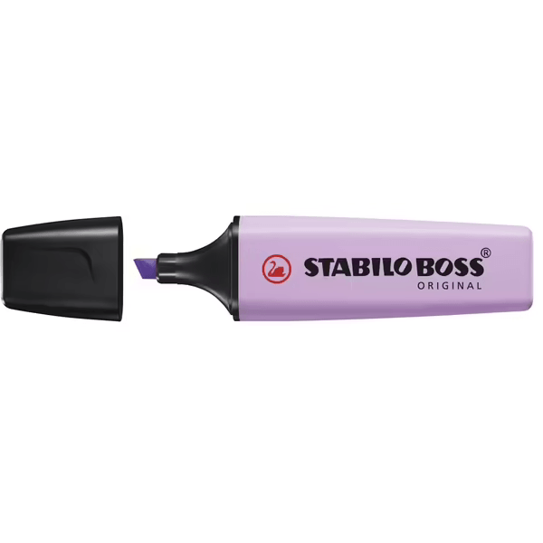 Stabilo Boss Highlighter Pastel Lilac Haze Purple Box 10 49636 (Box 10) - SuperOffice