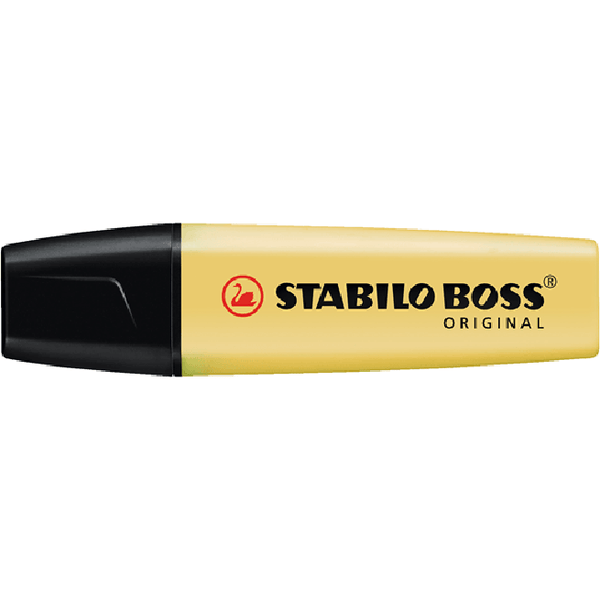 Stabilo Boss Highlighter Pastel Milky Yellow Box 10 49631 (Box 10) - SuperOffice