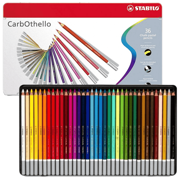 STABILO CarbOthello Chalk Pastel Colour Pencils Tin 36 1436-6 - SuperOffice
