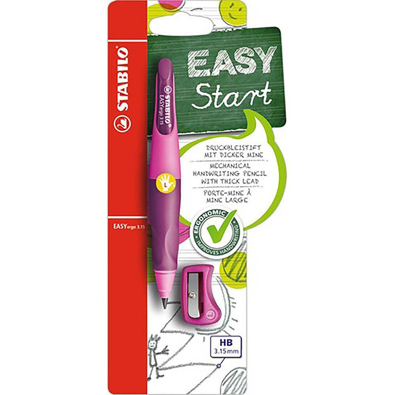 Stabilo Easy Ergo Mechanical Pencil Left Hand Pink 49574 - SuperOffice