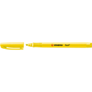 Stabilo Flash Highlighters Pen Yellow Chisel Tip Pack 10 0173611 (Box 10) - SuperOffice