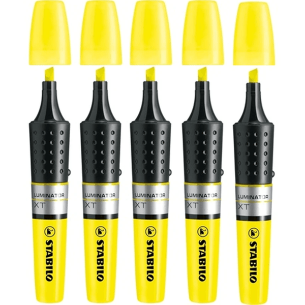 Stabilo Luminator Highlighter Markers Yellow Pack 5 0244311 (5 Pack) - SuperOffice