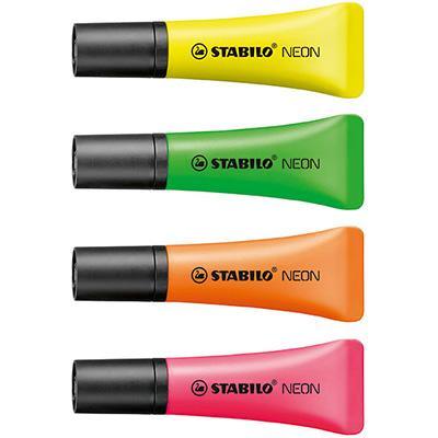 Stabilo Neon Highlighters Assorted Box 10 48833 - SuperOffice