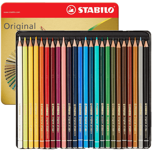 Stabilo Original Colour Pencils Tin 24 49995 - SuperOffice