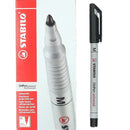 Stabilo Universal Overhead Projector OHP Soluble Marker Pen Medium Black Box 10 0077470 (Box 10) - SuperOffice