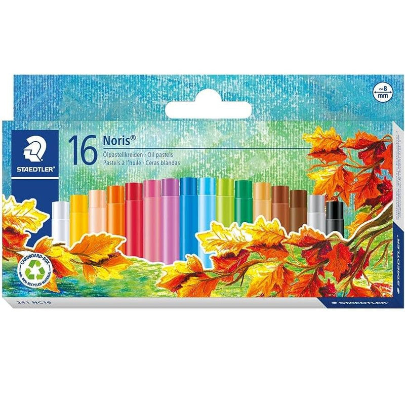 Staedtler 241 Noris Club Oil Pastels Assorted Colours Box 16 241NC16 - SuperOffice