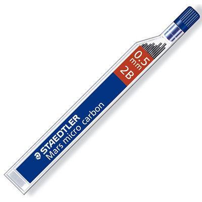 Staedtler 250 Mars Micro Carbon Mechanical Pencil Lead Refill 2B 0.5Mm Tube 12 250052B - SuperOffice