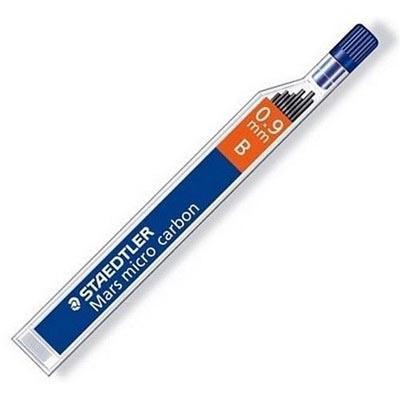 Staedtler 250 Mars Micro Carbon Mechanical Pencil Lead Refill B 0.9Mm Tube 12 250 09-B - SuperOffice