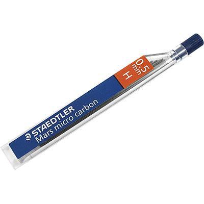 Staedtler 250 Mars Micro Carbon Mechanical Pencil Lead Refill H 0.5Mm Tube 12 250 05-H - SuperOffice