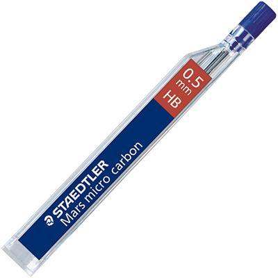 Staedtler 250 Mars Micro Carbon Mechanical Pencil Lead Refill Hb 0.5Mm Tube 12 25005HB - SuperOffice