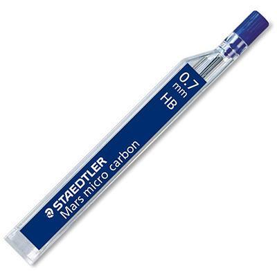 Staedtler 250 Mars Micro Carbon Mechanical Pencil Lead Refill Hb 0.7Mm Tube 12 25007HB - SuperOffice