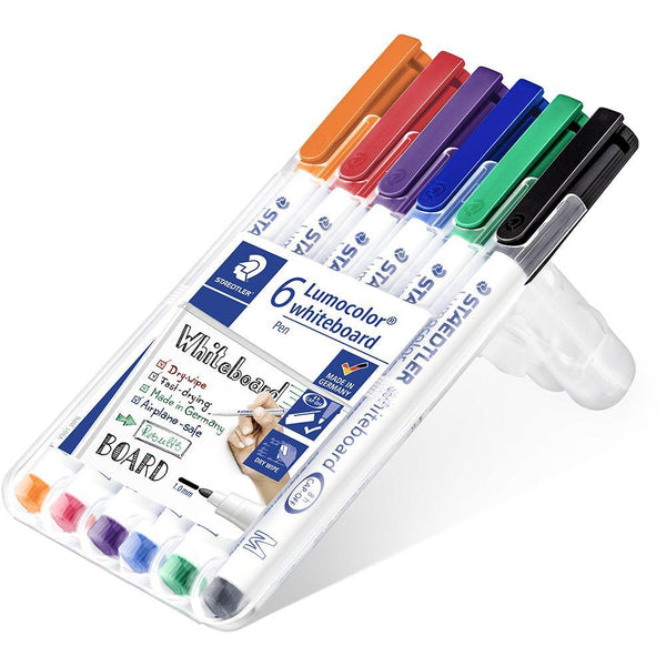 Staedtler 301 Lumocolor Whiteboard Pen Assorted Wallet 6 301 WP6 - SuperOffice