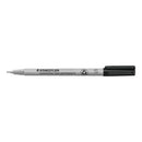 Staedtler 311 Lumocolor Non-Permanent Marker Superfine Black Box 12 311-9 (Box 12) - SuperOffice