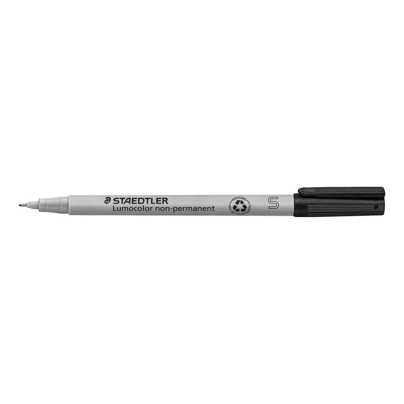 Staedtler 311 Lumocolor Non-Permanent Marker Superfine Black Box 12 311-9 (Box 12) - SuperOffice
