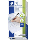 Staedtler 311 Lumocolor Non-Permanent Marker Superfine Black Box 12 311-9 (Box 12) - SuperOffice