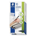 Staedtler 313 Lumocolor Permanent Superfine Marker Pen Black Box 10 313-9 (Box 10) - SuperOffice