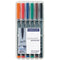 Staedtler 317 Lumocolor Permanent Marker 1.0Mm Assorted Wallet 6 317WP6 - SuperOffice