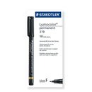 Staedtler 319 Lumocolor Permanent Special Marker Pen Fine 0.6mm Black Box 10 319 F-9 (Box 10) - SuperOffice