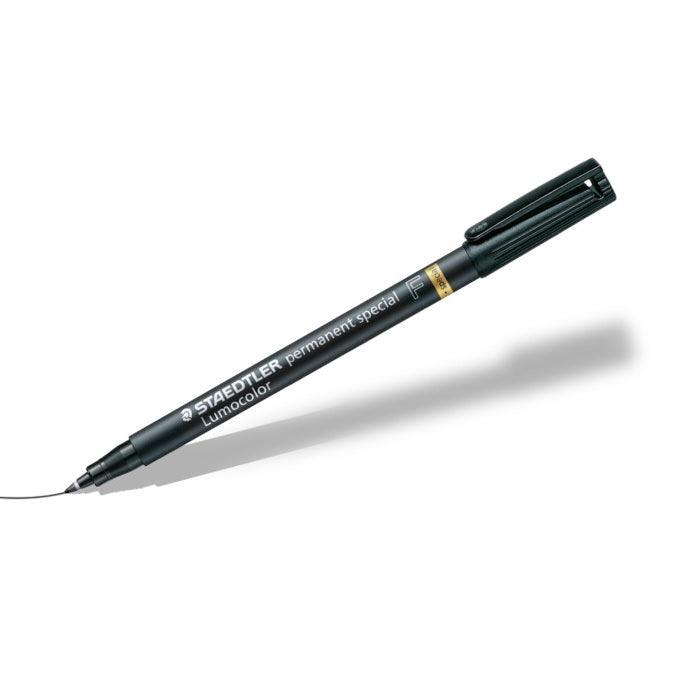Staedtler 319 Lumocolor Permanent Special Marker Pen Fine 0.6mm Black Box 10 319 F-9 (Box 10) - SuperOffice