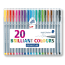 Staedtler 334 Triplus Fibre Tip Pen 0.3mm Assorted Pack 20 334 SB20 - SuperOffice