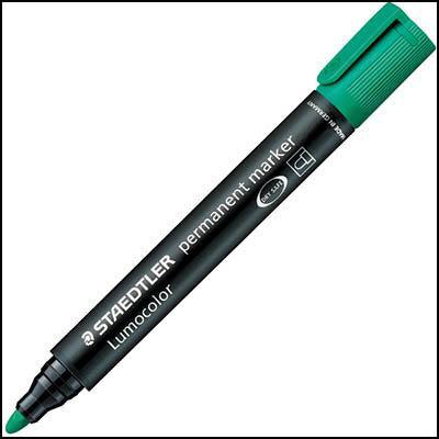 Staedtler 352 Lumocolor Permanent Marker Bullet Point 2.0Mm Green 352-5 - SuperOffice