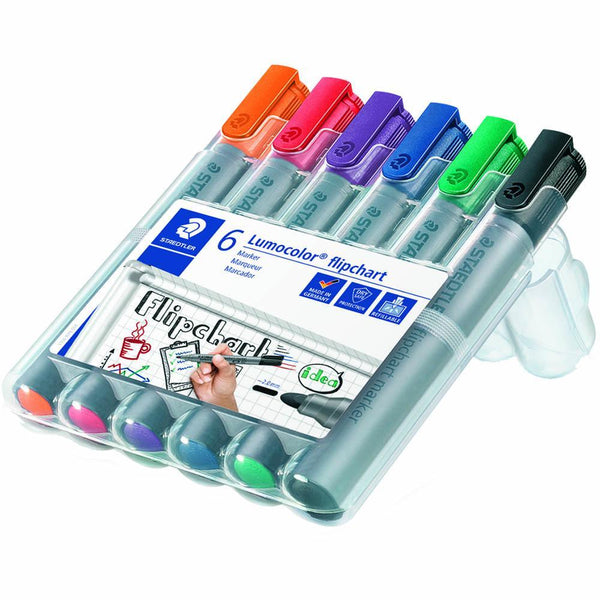 Staedtler 356 Lumocolor Flipchart Marker Wallet 6 356 WP6 - SuperOffice