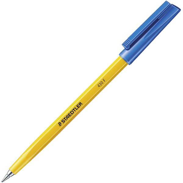 Staedtler 430 Stick Ballpen Fine Blue Box 10 430 F-3 - SuperOffice