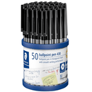 Staedtler 430 Stick Ballpen Medium Black Cup 50 430 M-9CP5 - SuperOffice