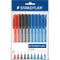 Staedtler 432 Triangular Ballpoint Stick Pen Medium Office Colours Pack 10 43235MS1PB - SuperOffice