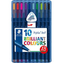 Staedtler 437 Triplus Ballpoint Pen Extra Broad Assorted Pack 10 437 XBSB10 - SuperOffice
