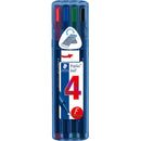 Staedtler 437 Triplus Ballpoint Pen Fine Assorted Pack 4 437 FSB4 - SuperOffice