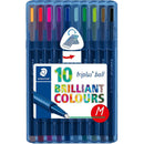 Staedtler 437 Triplus Ballpoint Pen Medium Assorted Pack 10 437 MSB10 - SuperOffice