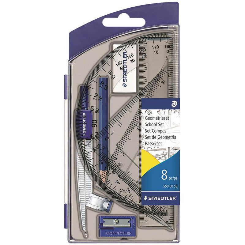 Staedtler 550 Noris Club School Maths Set 8 Piece 550 60 S8 - SuperOffice