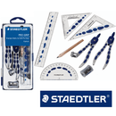 Staedtler Geometry Set Pro Grip Complete Kit Compass Protractor Ruler School ST00070i - SuperOffice