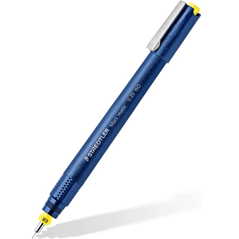 Staedtler Mars Matic 700 Technical Pen Set 0.25mm 0.35mm 0.5mm 0.7mm Drafting Lettering 700 S4 M - SuperOffice