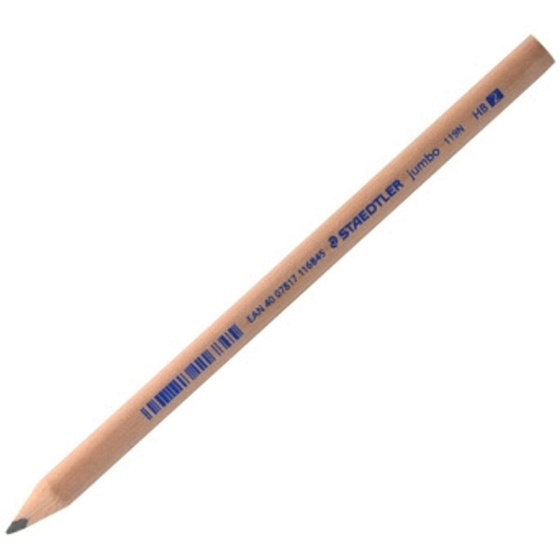 Staedtler Natural Jumbo Triangular Pencils HB Pack 12 119NHB - SuperOffice
