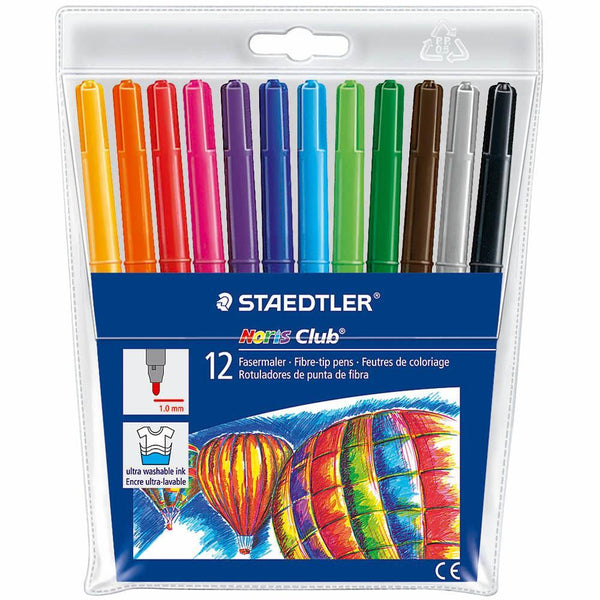 Staedtler Noris Club Fibre Tip Pens Pack 12 325 WP12 - SuperOffice