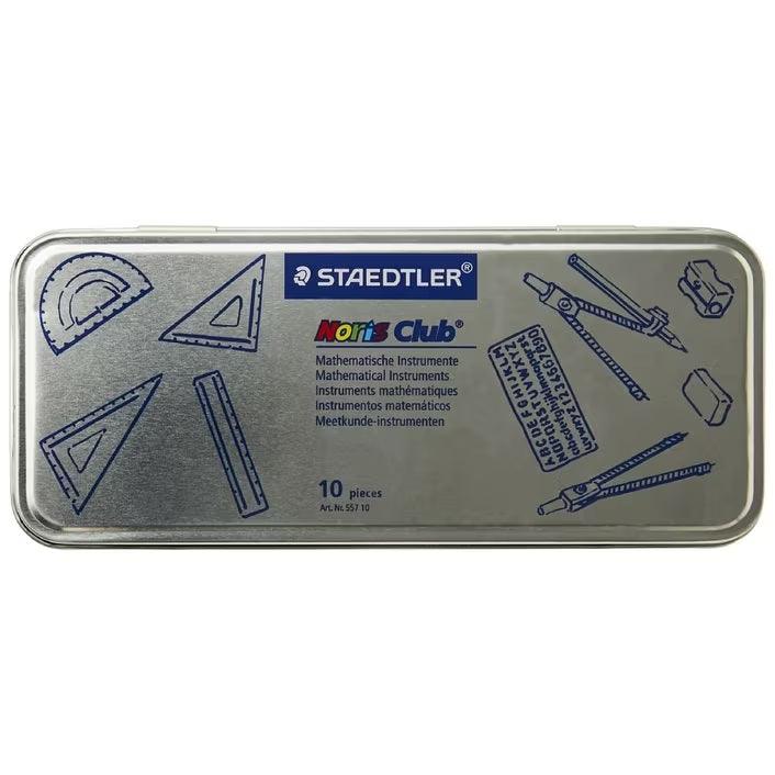 STAEDTLER Noris Club 557 10 Noris Maths Set With Storage Tin (10 Pieces