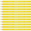 Staedtler Noris Club Maxi Learner Coloured Pencils Yellow Pack 12 126121 - SuperOffice
